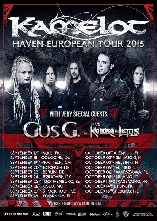 Kamelot Europatour 2015 Flyer