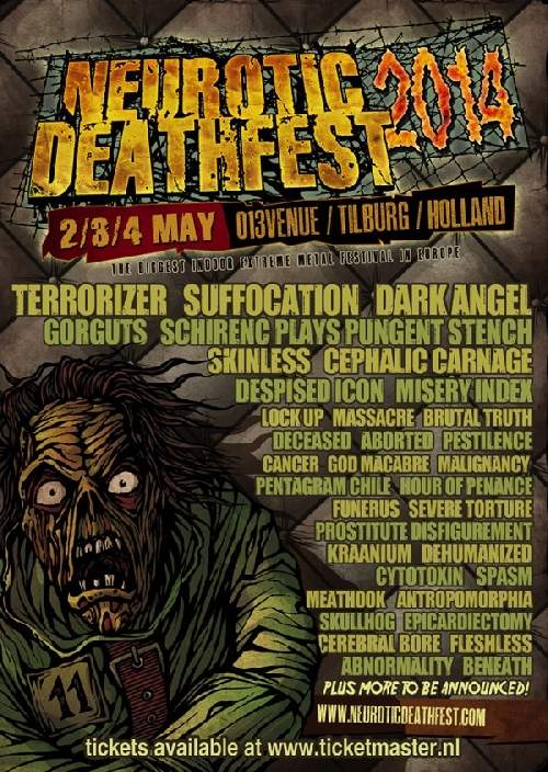 Neurotic Deathfest Flyer