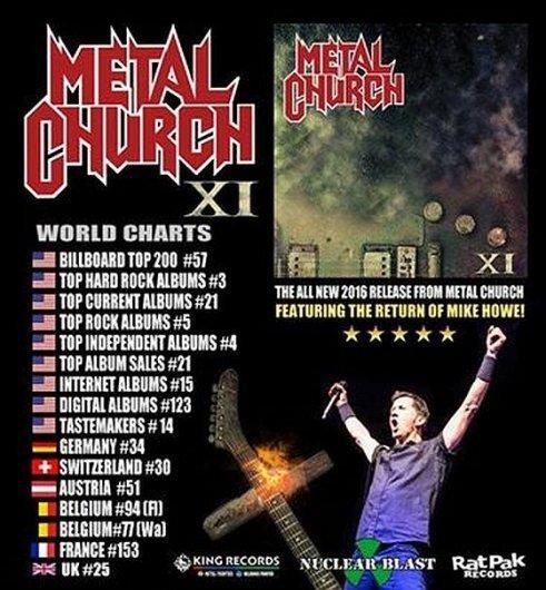 Metal Church Chartflyer