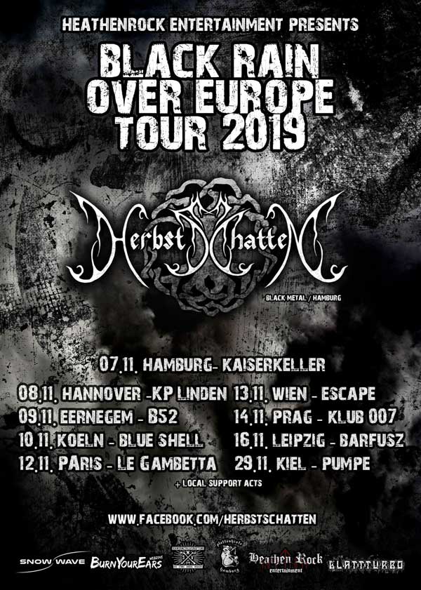 Herbstschatten Black Rain Over Europe Tour