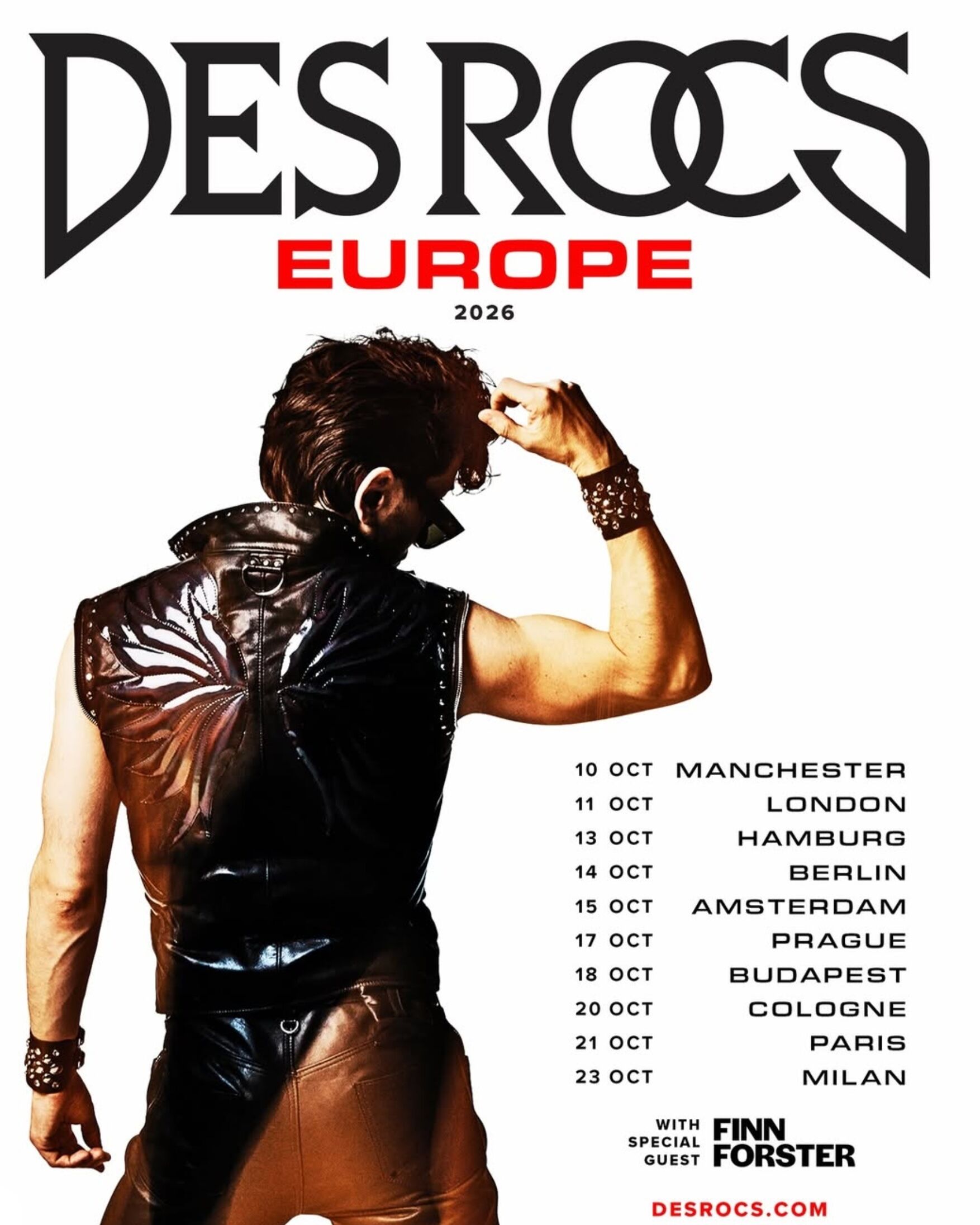 Des Rocs Europe 2026 2026 Tourposter