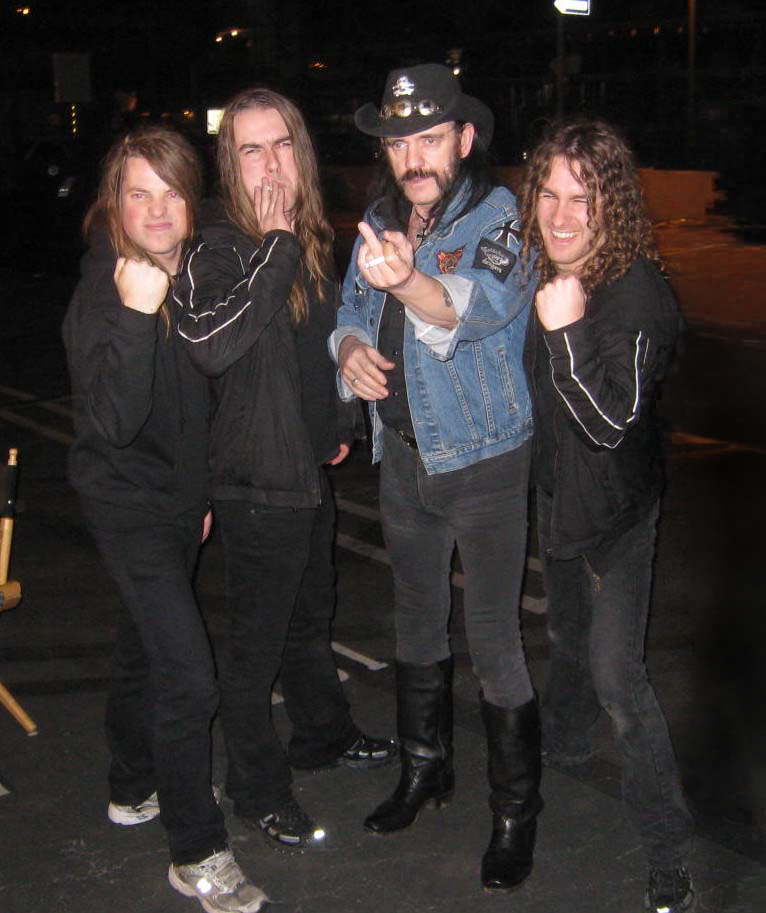 Airbourne mit Lemmy, 2007 / Bild: Promo