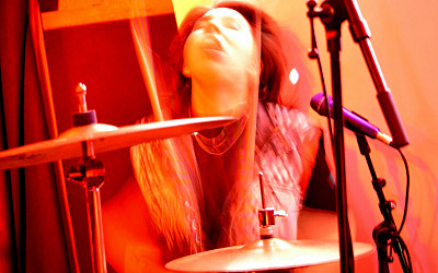 Schlagzeugerin Francisca „Pancha“ Torés 