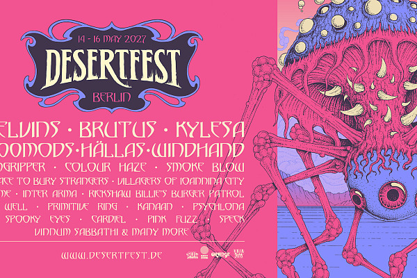 Das Artwork zum Desertfest Berlin 2027