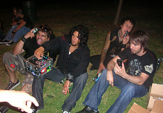 Papa Roach Bandmitglieder 2006 (vlnr: Dave Buckner, Tobin Esperance, Jacoby Shaddix, Jerry Horton)