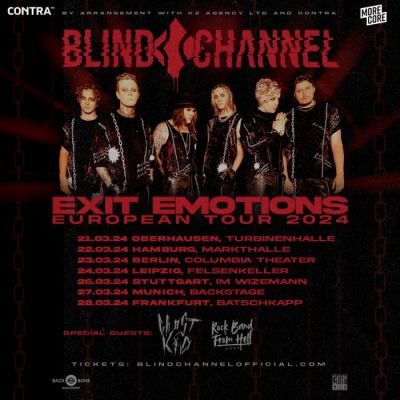 BLIND CHANNEL - Neues Album im März und anschließende "Exit Emotions" Tour