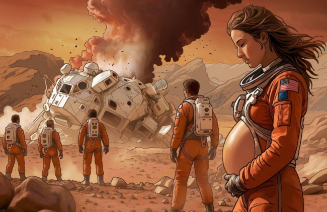 Cover von „The Silent Ruins of Mars“ (Ausschnitt)