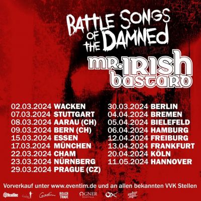 MR. IRISH BASTARD - Tour & Album im März 2024