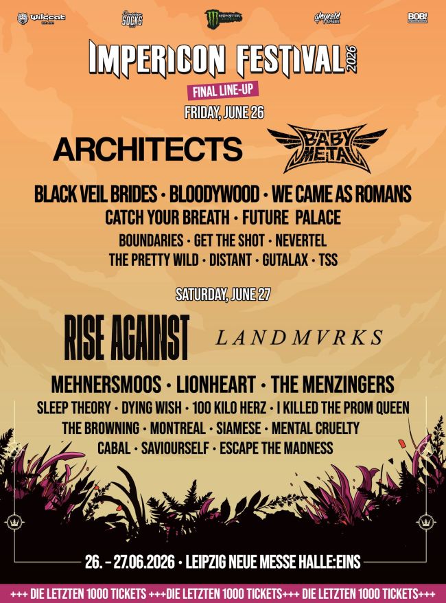 Impericon Festival - Final Line-Up