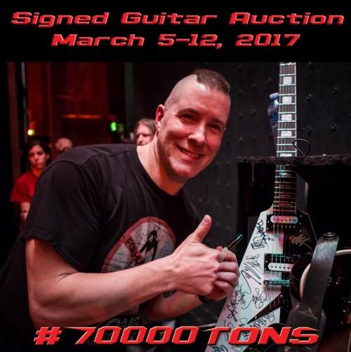 70000Tons of Metal versteigert All Star Jam Gitarre - Jammen für einen guten Zweck
