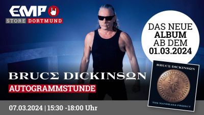 Bruce Dickinson gibt Autogrammstunde in Dortmund
